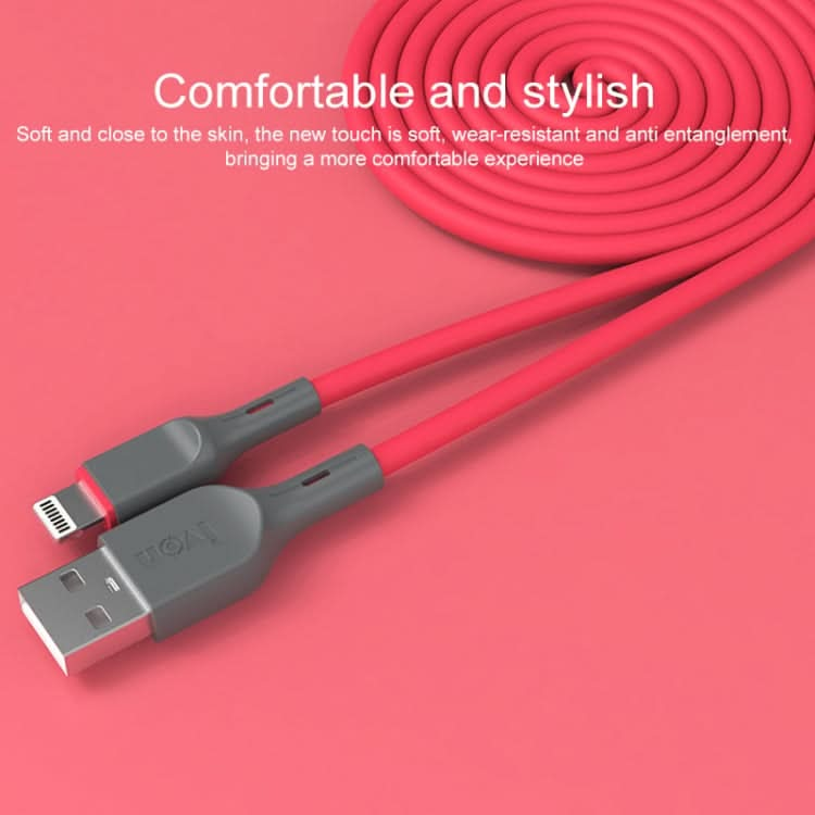 IVON CA78 2.4A 8 Pin Fast Charging Data Cable, Length: 1m