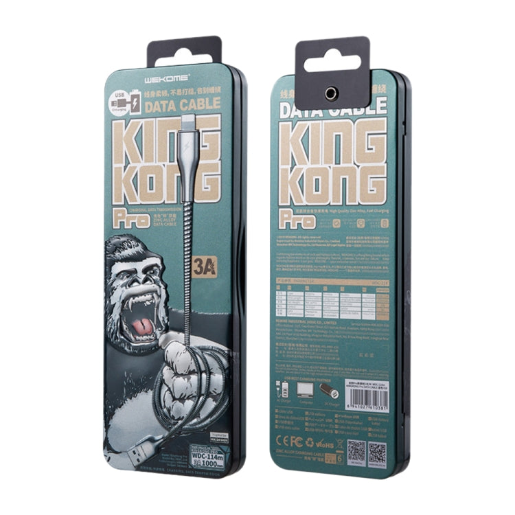 WK WDC-114i 1m 3A King Kong Pro Series USB to Micro USB Data Sync Charging Cable My Store