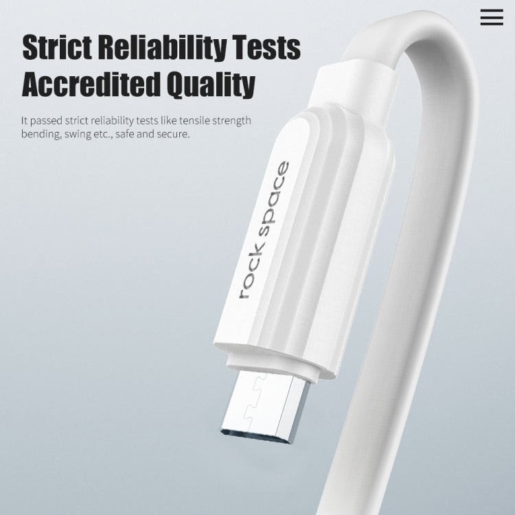 ROCK S5 2A Micro USB Charging + Data Synchronization TPE Flat Shape Data Cable, Cable Length: 1m My Store