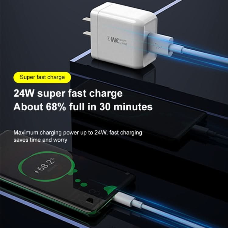 WK WP-U103 Max 24W Lindon Super Fast Charger, Plug Type: CN