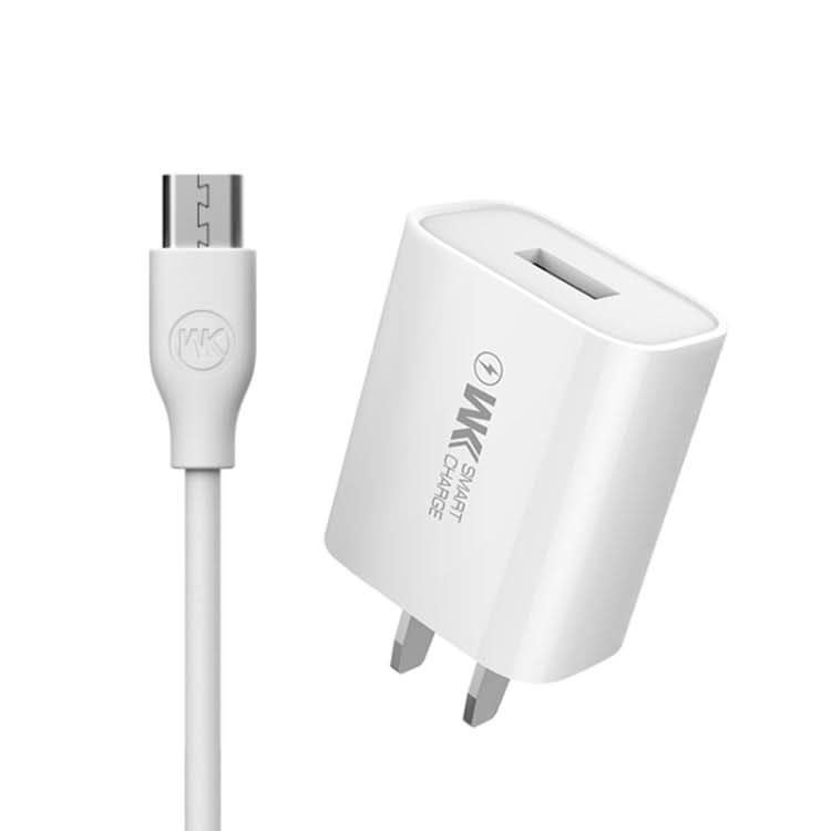 WK WP-U69m 2.0A Speed Mini USB Charger + USB to Micro USB Data Cable, Plug Type: US Plug