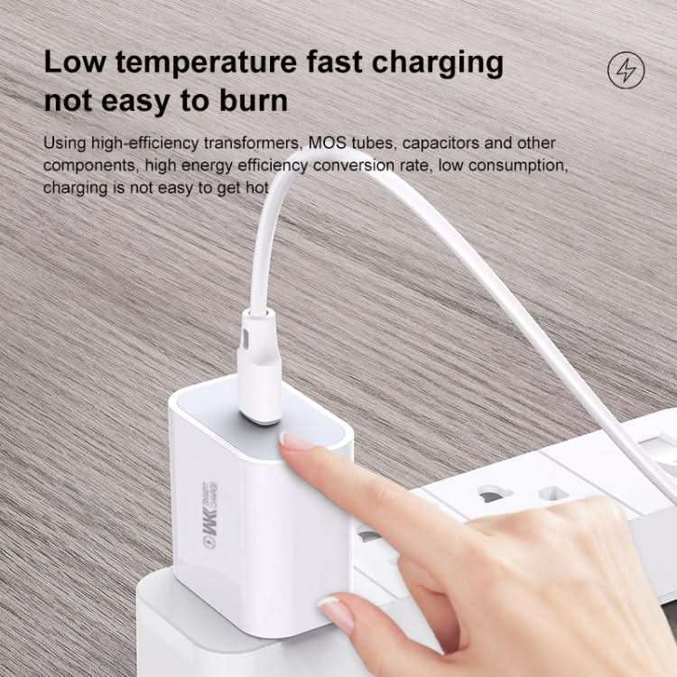 WK WP-U69a 2.0A Speed Mini USB Charger + USB to Type-C / USB-C Data Cable, Plug Type: US Plug