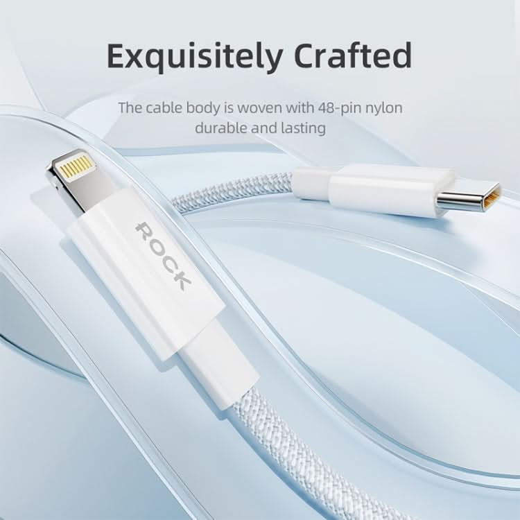 ROCK Z20 1m PD27W USB-C / Type-C to 8 Pin Fast Charging Data Cable