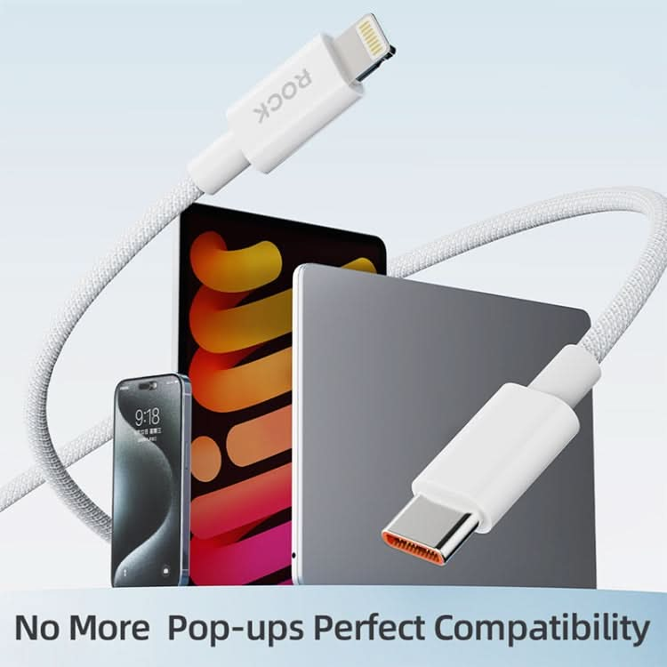 ROCK Z20 1m PD27W USB-C / Type-C to 8 Pin Fast Charging Data Cable