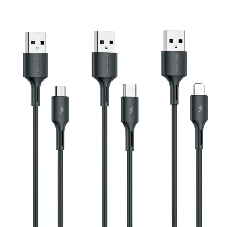 WK WDC-136 USB to 8 Pin 3A Fast Charing Data Cable