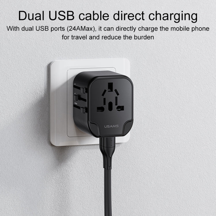 USAMS US-CC173 T55 12W Universal Multi Plug Travel Charger My Store