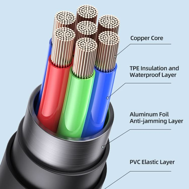 USAMS US-SJ595 Jelly Series USB to 8 Pin Two-Color Data Cable, Cable Length: 1m