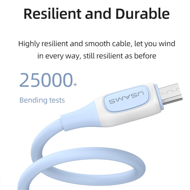 USAMS US-SJ597 Jelly Series USB to Micro USB Two-Color Data Cable, Cable Length: 1m My Store