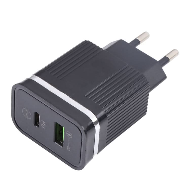 46-A2C2 20W PD + QC3.0 USB Multifunction Fast Charger£¬EU Plug