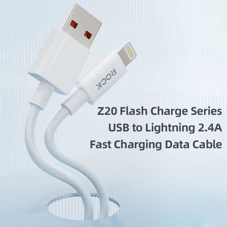 ROCK Z20 1m 2.4A USB to 8 Pin Fast Charging Data Cable