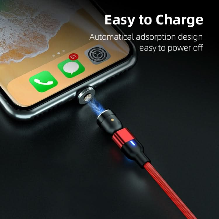 1m 3A Output USB to 8 Pin 540 Degree Rotating Magnetic Data Sync Charging Cable