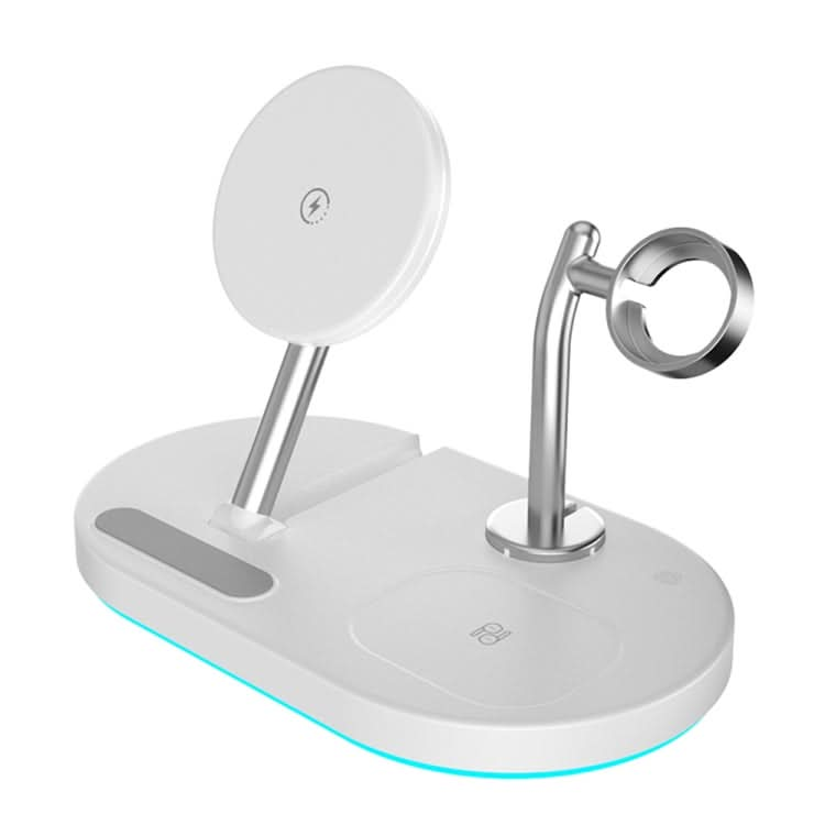 S20 4 in 1 15W Multifunctional Magnetic Wireless Charger with Night Light & Holder for Mobile Phones / AirPods