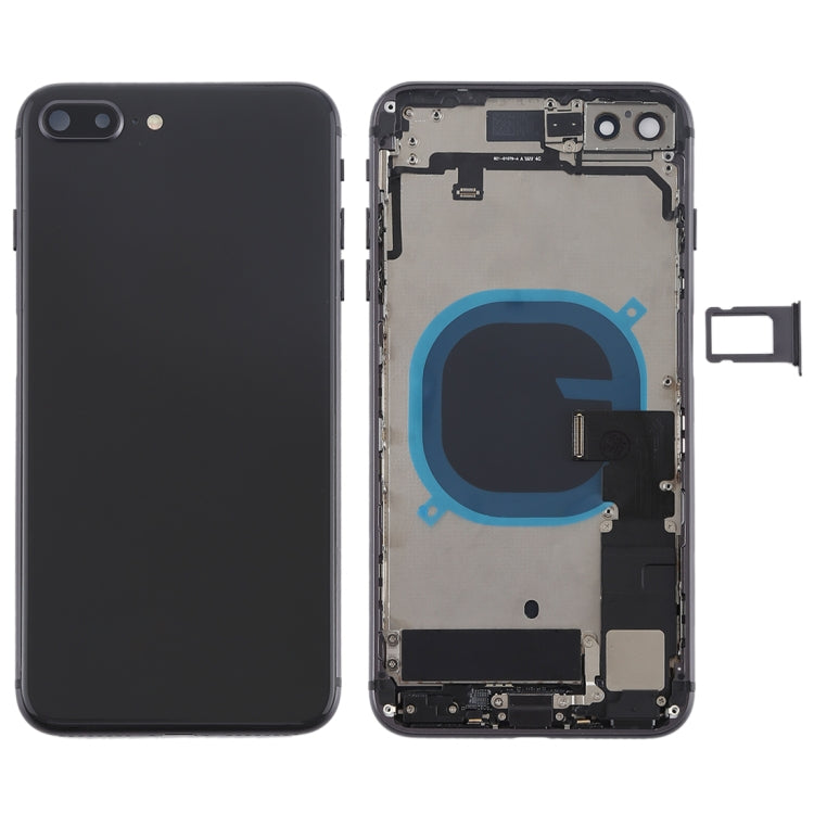 Battery Back Cover Assembly with Side Keys & Vibrator & Speaker Ringer Buzzer & Power Button + Volume Button Flex Cable & Card Tray for iPhone 8 Plus My Store