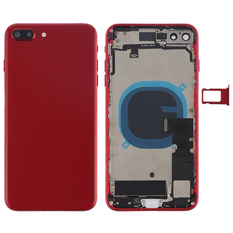 Battery Back Cover Assembly with Side Keys & Vibrator & Speaker Ringer Buzzer & Power Button + Volume Button Flex Cable & Card Tray for iPhone 8 Plus My Store