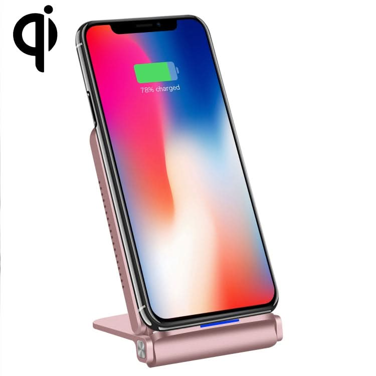 Q200 5W ABS + PC Fast Charging Qi Wireless Fold Charger Pad