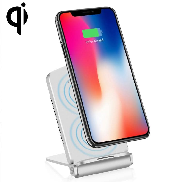 Q200 5W ABS + PC Fast Charging Qi Wireless Fold Charger Pad