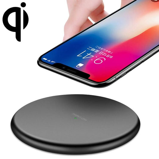 TOVYS-KC-N5 9V 1A Output Frosted Round Wire Qi Standard Fast Charging Wireless Charger, Cable Length: 1m