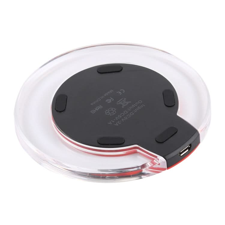 FANTASY 5V 1A Output Qi Standard Ultra-thin Wireless Charger with Charging Indicator, Support QI Standard Phones