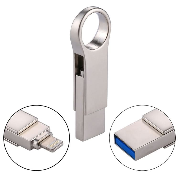 RQW-10D 2 in 1 USB 2.0 & 8 Pin 32GB Flash Drive