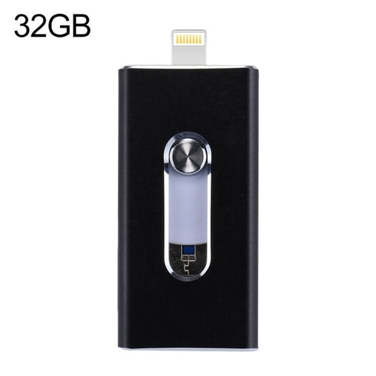 RQW-02 3 in 1 USB 2.0 & 8 Pin & Micro USB 32GB Flash Drive