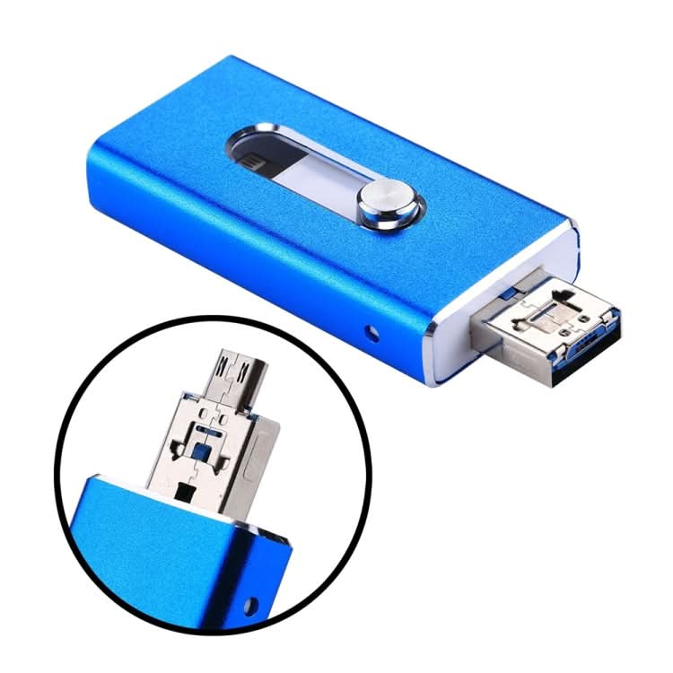 RQW-02 3 in 1 USB 2.0 & 8 Pin & Micro USB 32GB Flash Drive