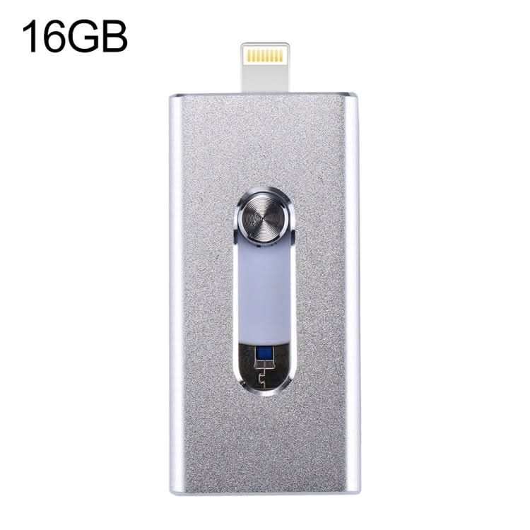 RQW-02  3 in 1 USB 2.0 & 8 Pin & Micro USB 16GB Flash Drive