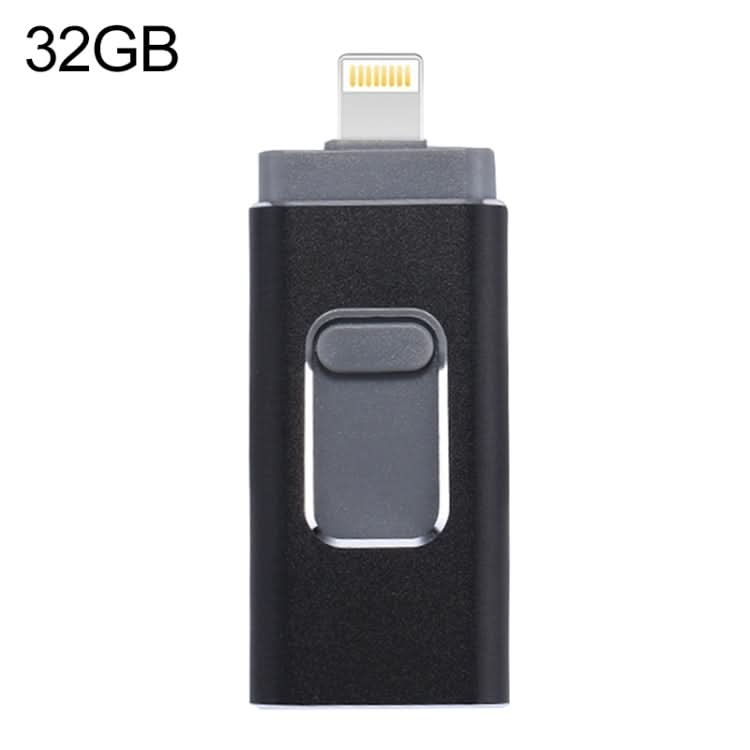 easyflash RQW-01B 3 in 1 USB 2.0 & 8 Pin & Micro USB 32GB Flash Drive