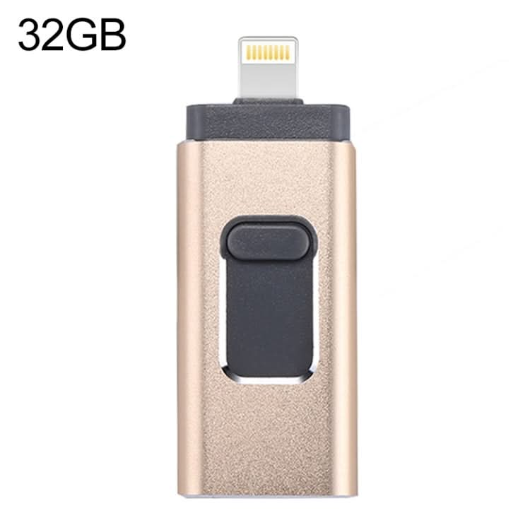 easyflash RQW-01B 3 in 1 USB 2.0 & 8 Pin & Micro USB 32GB Flash Drive