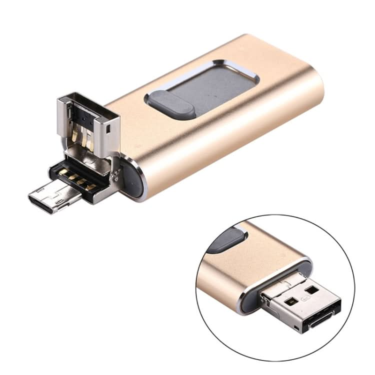 easyflash RQW-01B 3 in 1 USB 2.0 & 8 Pin & Micro USB 32GB Flash Drive