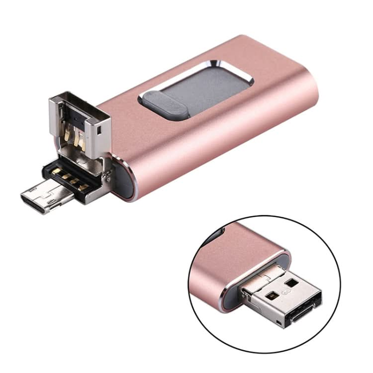 easyflash RQW-01B 3 in 1 USB 2.0 & 8 Pin & Micro USB 32GB Flash Drive