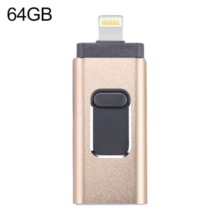 easyflash RQW-01B 3 in 1 USB 2.0 & 8 Pin & Micro USB 64GB Flash Drive