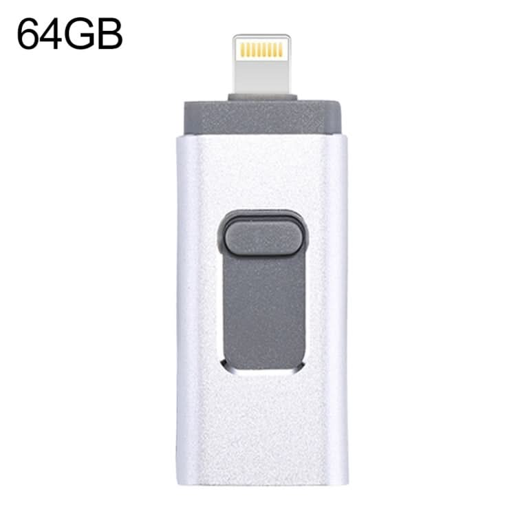 easyflash RQW-01B 3 in 1 USB 2.0 & 8 Pin & Micro USB 64GB Flash Drive