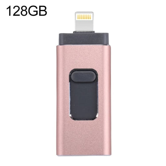 easyflash RQW-01B 3 in 1 USB 2.0 & 8 Pin & Micro USB 128GB Flash Drive