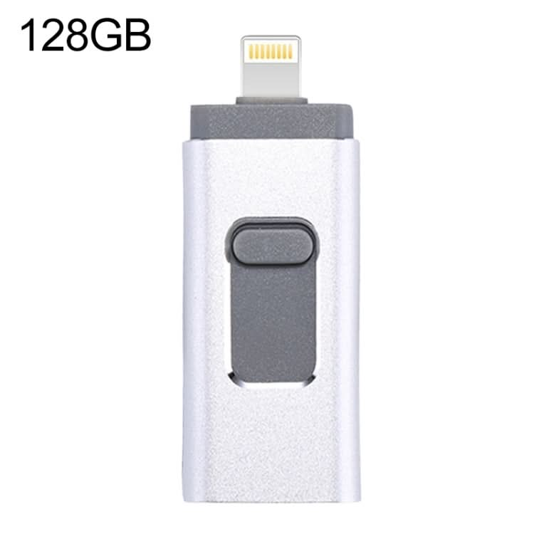 easyflash RQW-01B 3 in 1 USB 2.0 & 8 Pin & Micro USB 128GB Flash Drive