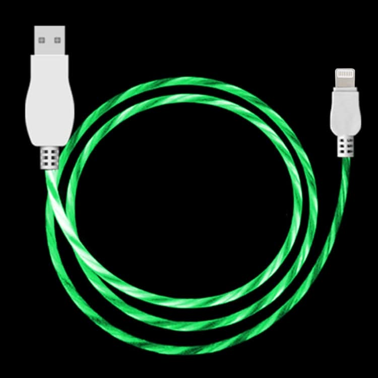 LED Flowing Light 1m USB to 8 Pin Data Sync Charge Cable for iPhone, iPad