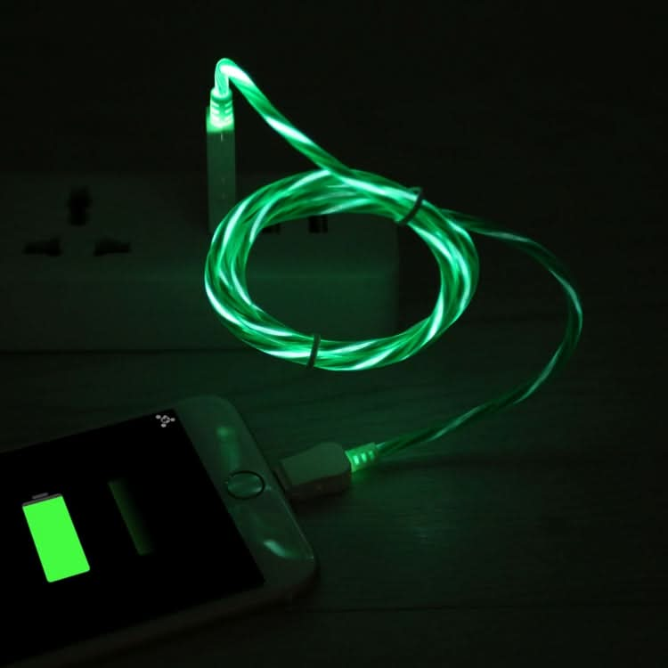 LED Flowing Light 1m USB to 8 Pin Data Sync Charge Cable for iPhone, iPad