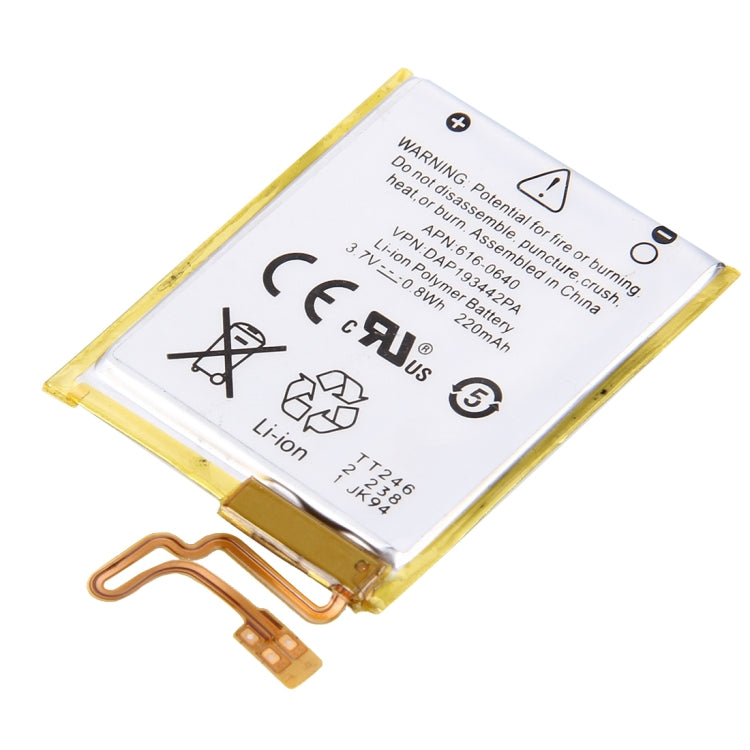 3.7V 220mAh Rechargeable Li-Polymer Battery for iPod nano 7th