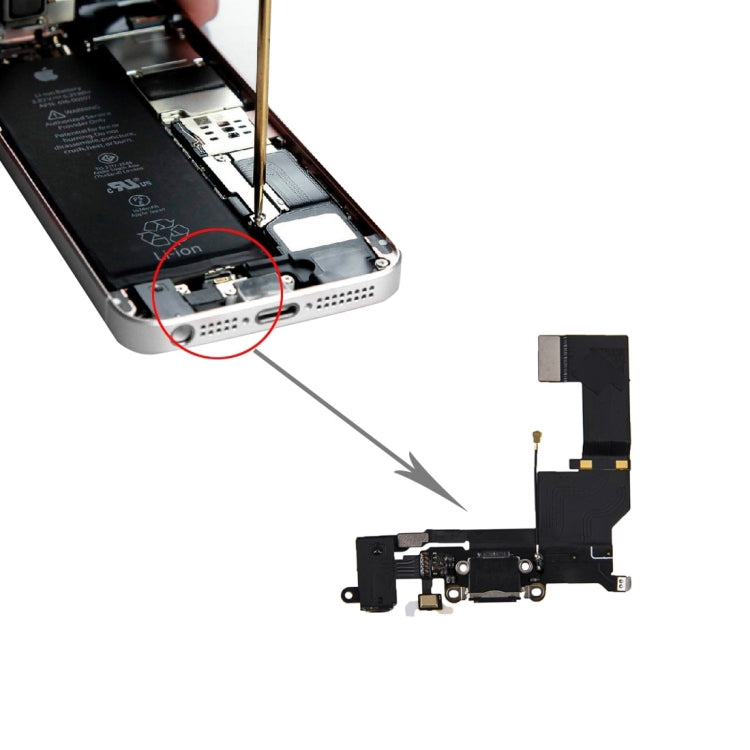 Original Charging Port + Audio Flex Cable for iPhone SE