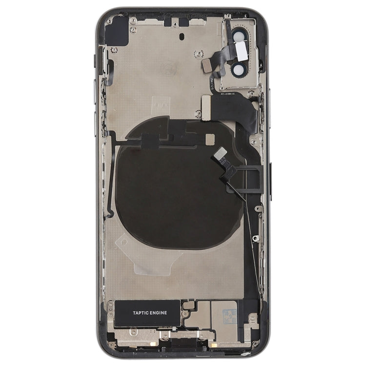 Battery Back Cover Assembly with Side Keys & Vibrator & Speaker Ringer Buzzer & Power Button + Volume Button Flex Cable & Card Tray & Battery Adhesive for iPhone X My Store