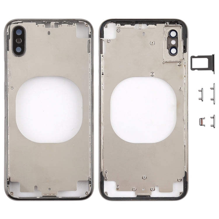 Transparent Back Cover with Camera Lens & SIM Card Tray & Side Keys for iPhone X My Store