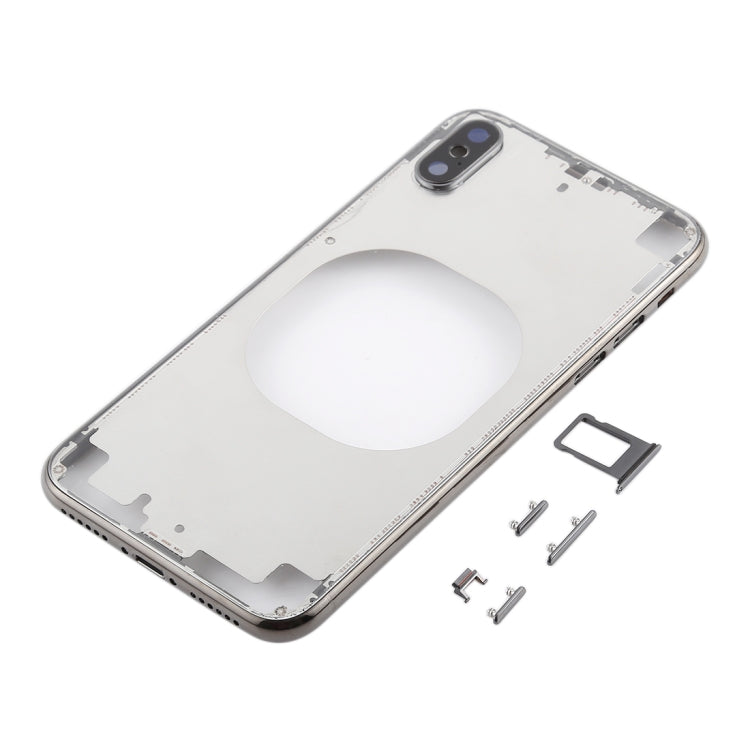 Transparent Back Cover with Camera Lens & SIM Card Tray & Side Keys for iPhone X My Store