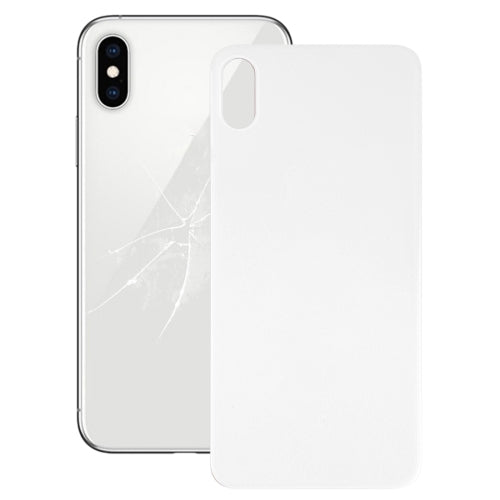 Easy Replacement Big Camera Hole Glass Back Battery Cover with Adhesive for iPhone X