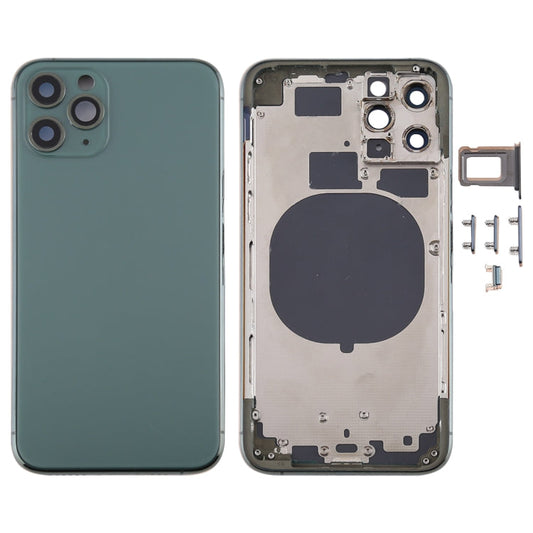 Back Housing Cover with SIM Card Tray & Side keys & Camera Lens for iPhone 11 Pro