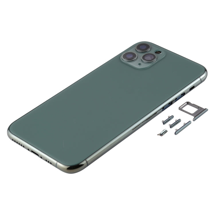 Back Housing Cover with SIM Card Tray & Side keys & Camera Lens for iPhone 11 Pro My Store