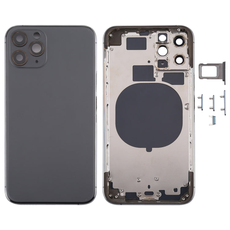 Back Housing Cover with SIM Card Tray & Side keys & Camera Lens for iPhone 11 Pro My Store