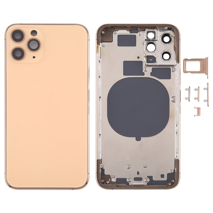 Back Housing Cover with SIM Card Tray & Side keys & Camera Lens for iPhone 11 Pro