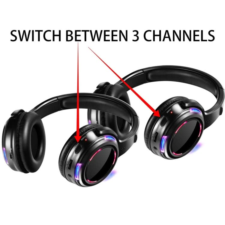 UHF-9 Headset LED Wireless Noise Cancelling Earphone