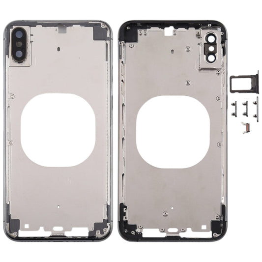 Transparent Back Cover with Camera Lens & SIM Card Tray & Side Keys for iPhone XS Max