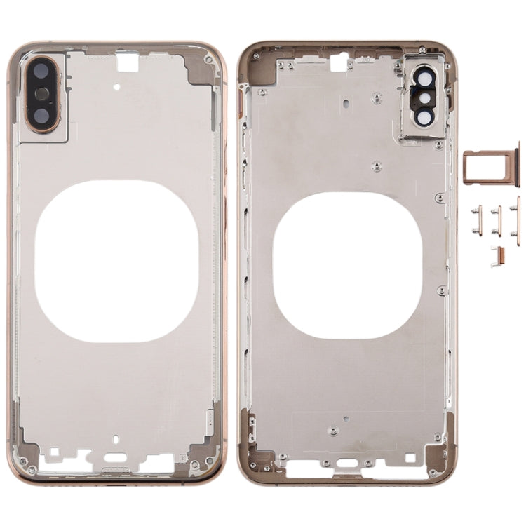 Transparent Back Cover with Camera Lens & SIM Card Tray & Side Keys for iPhone XS Max My Store