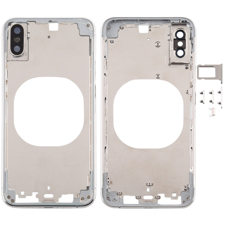 Transparent Back Cover with Camera Lens & SIM Card Tray & Side Keys for iPhone XS Max My Store